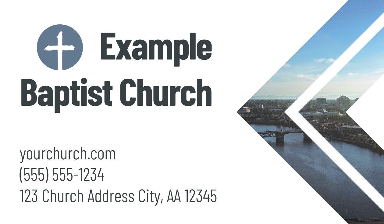Church in the City Business Card Invite