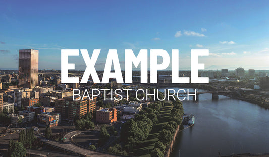Church in the City Business Card Invite