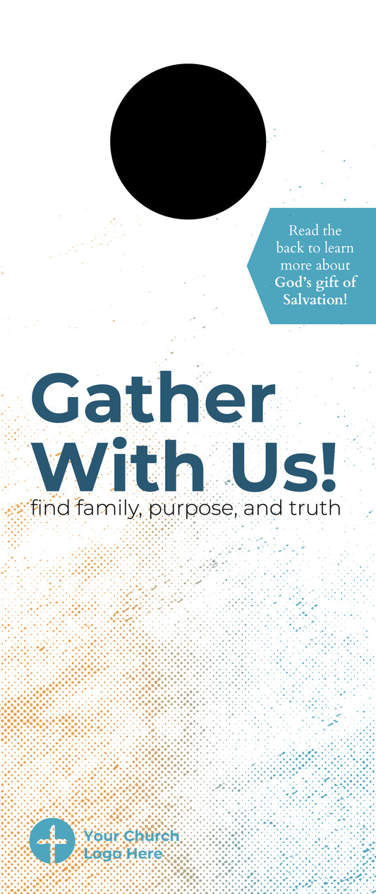 Gather With Us Door Hanger